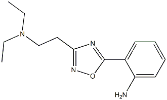 2-{3-[2-(diethylamino)ethyl]-1,2,4-oxadiazol-5-yl}aniline 结构式