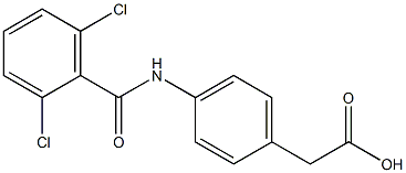 2-{4-[(2,6-dichlorobenzene)amido]phenyl}acetic acid 结构式