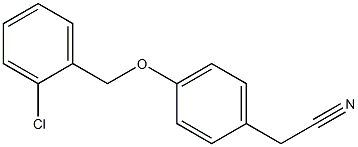 2-{4-[(2-chlorophenyl)methoxy]phenyl}acetonitrile 结构式