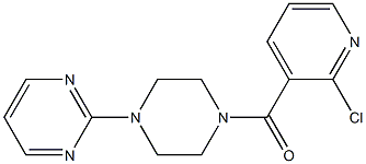 2-{4-[(2-chloropyridin-3-yl)carbonyl]piperazin-1-yl}pyrimidine 结构式