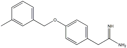 2-{4-[(3-methylbenzyl)oxy]phenyl}ethanimidamide 结构式