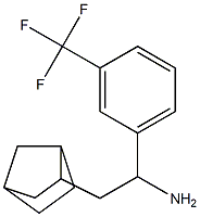 2-{bicyclo[2.2.1]heptan-2-yl}-1-[3-(trifluoromethyl)phenyl]ethan-1-amine 结构式