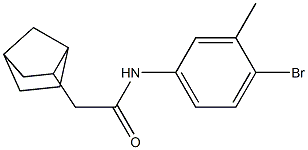 2-{bicyclo[2.2.1]heptan-2-yl}-N-(4-bromo-3-methylphenyl)acetamide 结构式