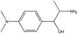 2-amino-1-[4-(dimethylamino)phenyl]propan-1-ol 结构式