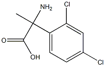 2-amino-2-(2,4-dichlorophenyl)propanoic acid 结构式