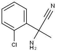 2-amino-2-(2-chlorophenyl)propanenitrile 结构式