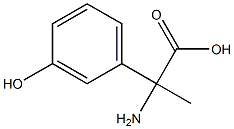 2-氨基-2-(3-羟基苯基)丙酸 结构式