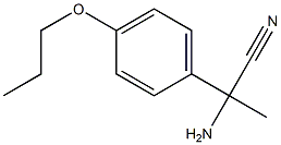 2-amino-2-(4-propoxyphenyl)propanenitrile 结构式