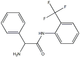 2-amino-2-phenyl-N-[2-(trifluoromethyl)phenyl]acetamide 结构式