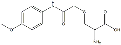 2-amino-3-({2-[(4-methoxyphenyl)amino]-2-oxoethyl}thio)propanoic acid 结构式