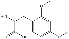 2-amino-3-(2,4-dimethoxyphenyl)propanoic acid 结构式