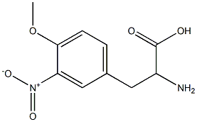 2-amino-3-(4-methoxy-3-nitrophenyl)propanoic acid 结构式