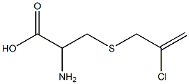 2-amino-3-[(2-chloroprop-2-enyl)thio]propanoic acid 结构式