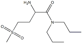 2-amino-4-(methylsulfonyl)-N,N-dipropylbutanamide 结构式