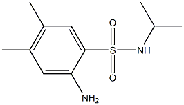 2-amino-4,5-dimethyl-N-(propan-2-yl)benzene-1-sulfonamide 结构式