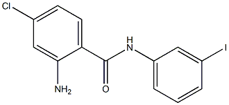 2-amino-4-chloro-N-(3-iodophenyl)benzamide 结构式