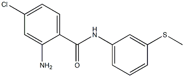 2-amino-4-chloro-N-[3-(methylsulfanyl)phenyl]benzamide 结构式