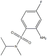 2-amino-4-fluoro-N-methyl-N-(propan-2-yl)benzene-1-sulfonamide 结构式