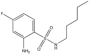 2-amino-4-fluoro-N-pentylbenzene-1-sulfonamide 结构式