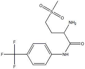 2-amino-4-methanesulfonyl-N-[4-(trifluoromethyl)phenyl]butanamide 结构式