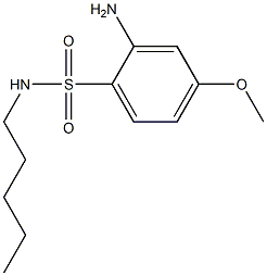 2-amino-4-methoxy-N-pentylbenzene-1-sulfonamide 结构式