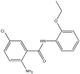 2-amino-5-chloro-N-(2-ethoxyphenyl)benzamide 结构式