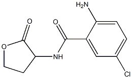 2-amino-5-chloro-N-(2-oxooxolan-3-yl)benzamide 结构式