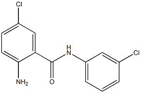 2-amino-5-chloro-N-(3-chlorophenyl)benzamide 结构式