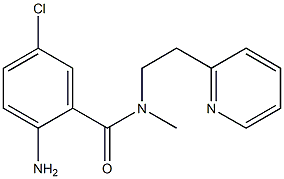 2-amino-5-chloro-N-methyl-N-[2-(pyridin-2-yl)ethyl]benzamide 结构式