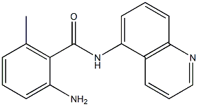 2-amino-6-methyl-N-(quinolin-5-yl)benzamide 结构式