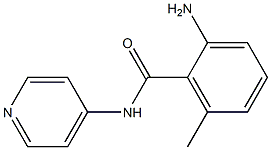 2-amino-6-methyl-N-pyridin-4-ylbenzamide 结构式