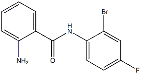 2-amino-N-(2-bromo-4-fluorophenyl)benzamide 结构式