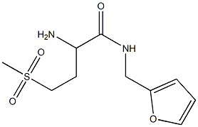 2-amino-N-(2-furylmethyl)-4-(methylsulfonyl)butanamide 结构式