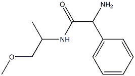 2-amino-N-(2-methoxy-1-methylethyl)-2-phenylacetamide 结构式