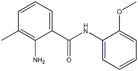 2-amino-N-(2-methoxyphenyl)-3-methylbenzamide 结构式