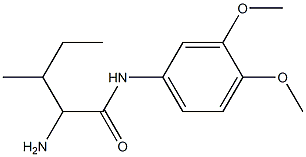2-amino-N-(3,4-dimethoxyphenyl)-3-methylpentanamide 结构式