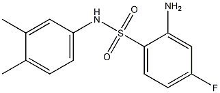 2-amino-N-(3,4-dimethylphenyl)-4-fluorobenzene-1-sulfonamide 结构式