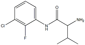 2-amino-N-(3-chloro-2-fluorophenyl)-3-methylbutanamide 结构式