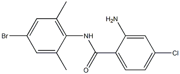 2-amino-N-(4-bromo-2,6-dimethylphenyl)-4-chlorobenzamide 结构式