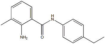 2-amino-N-(4-ethylphenyl)-3-methylbenzamide 结构式