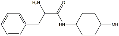 2-amino-N-(4-hydroxycyclohexyl)-3-phenylpropanamide 结构式