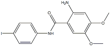 2-amino-N-(4-iodophenyl)-4,5-dimethoxybenzamide 结构式