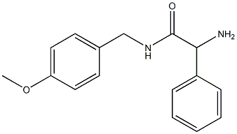 2-amino-N-(4-methoxybenzyl)-2-phenylacetamide 结构式