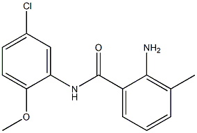 2-amino-N-(5-chloro-2-methoxyphenyl)-3-methylbenzamide 结构式