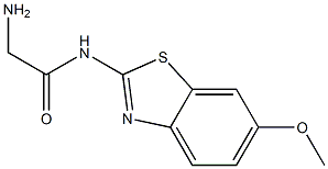 2-amino-N-(6-methoxy-1,3-benzothiazol-2-yl)acetamide 结构式