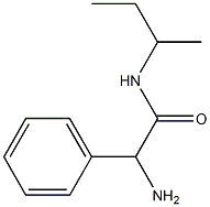 2-amino-N-(sec-butyl)-2-phenylacetamide 结构式