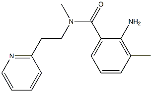 2-amino-N,3-dimethyl-N-[2-(pyridin-2-yl)ethyl]benzamide 结构式