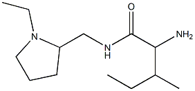 2-amino-N-[(1-ethylpyrrolidin-2-yl)methyl]-3-methylpentanamide 结构式