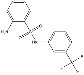 2-amino-N-[3-(trifluoromethyl)phenyl]benzene-1-sulfonamide 结构式