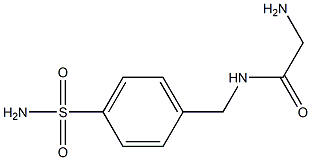 2-amino-N-[4-(aminosulfonyl)benzyl]acetamide 结构式